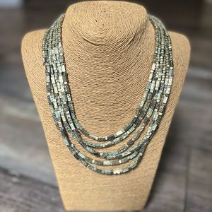 Chico’s Multi Strand Silver Necklace